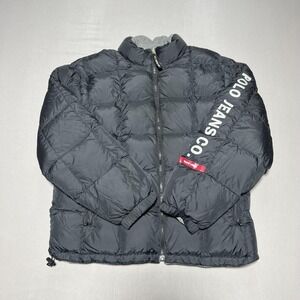 Polo Jeans Co Ralph Lauren Jacket Mens Medium Reversible Down Puffer Winter Coat
